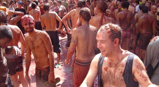 Tomaten Schlacht - Tomatina
